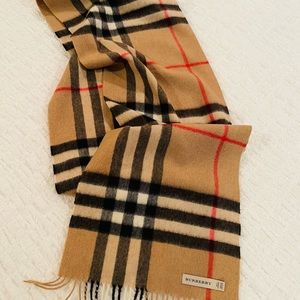 Burberry (Authentic) Giant Icon Check Cashmere Scarf